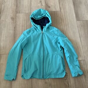 Ivivva Lululemon Jacket Girls 10 Hooded Soft Shell Windbreaker Gray Outdoors